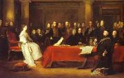 Victoria holding a Privy Council meeting